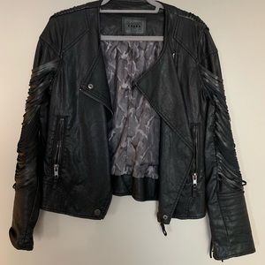 BLANKNYC black leather biker jacket